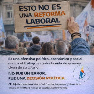 NO ES MODERNIZACIÓN LABORAL: