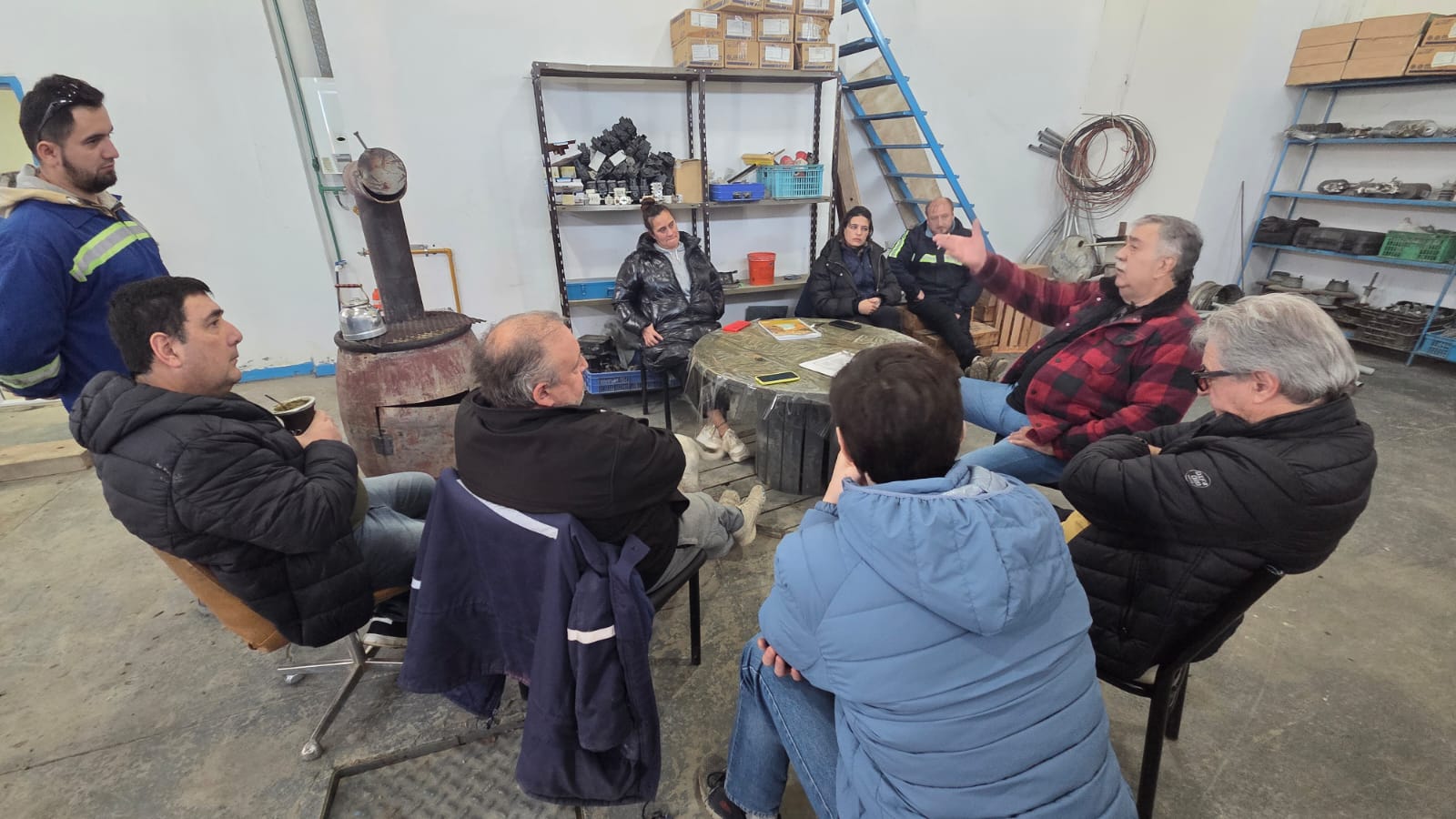 El Secretario General de Luz y Fuerza Patagonia recorrió Puerto Santa Cruz